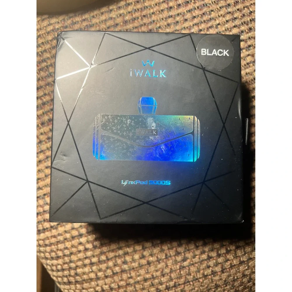 iWALK LinkPod 5000S Black Portable Charger Power Bank New